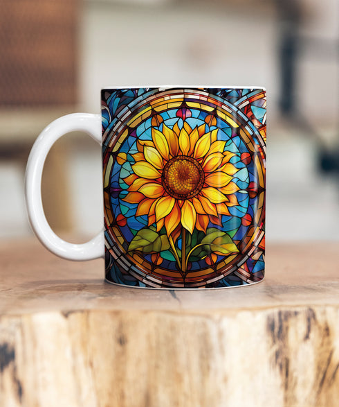 Sunflowers Suncatcher Artwork Ceramic Mug